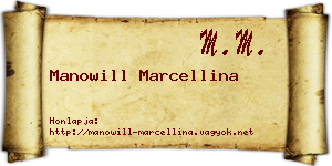 Manowill Marcellina névjegykártya